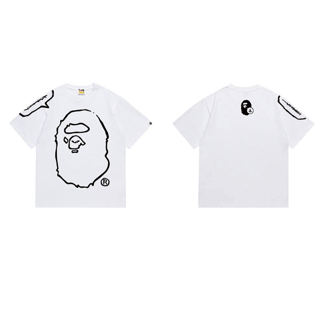 BAPE Ape Head Graphic Streetwear T-Shirt